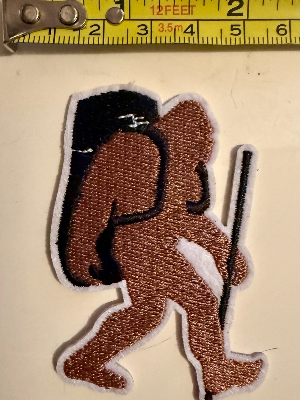 Brown Hiker SASQUATCH BIGFOOT Embroidered Patch – Home Art Accent